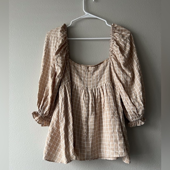 Cottagecore tan blouse - Picture 4 of 5